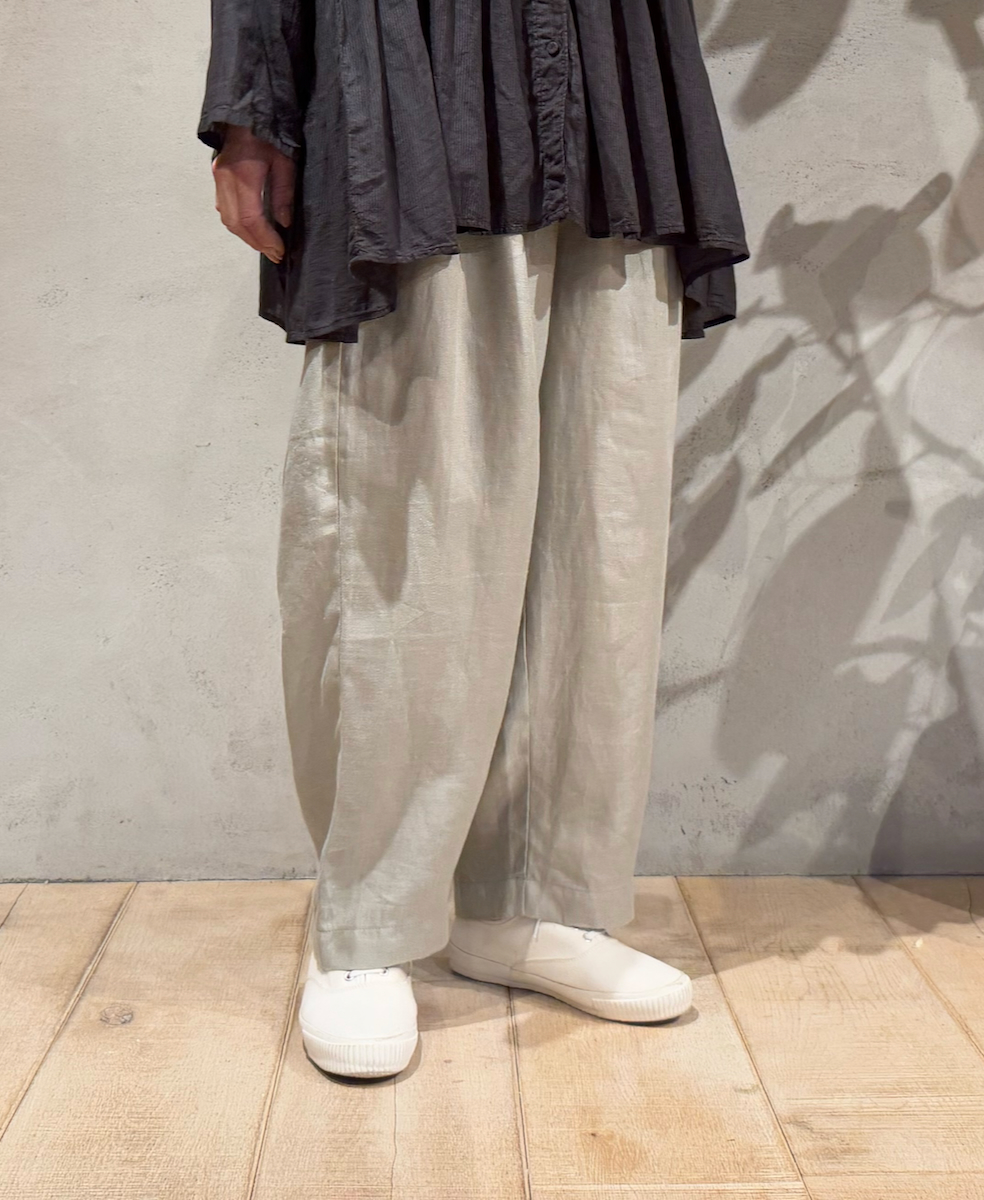 GNMDS2501NLT(パンツ) LINEN TWILL 2TUCK TAPERED EASY PANTS