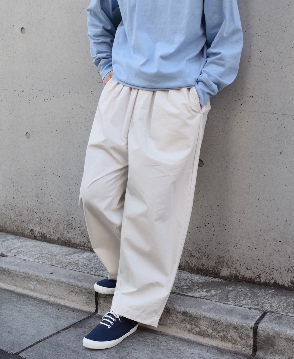 GNMDS2501CW(パンツ) COTTON DYED WEATHER 2TUCK TAPERED EASY PANTS