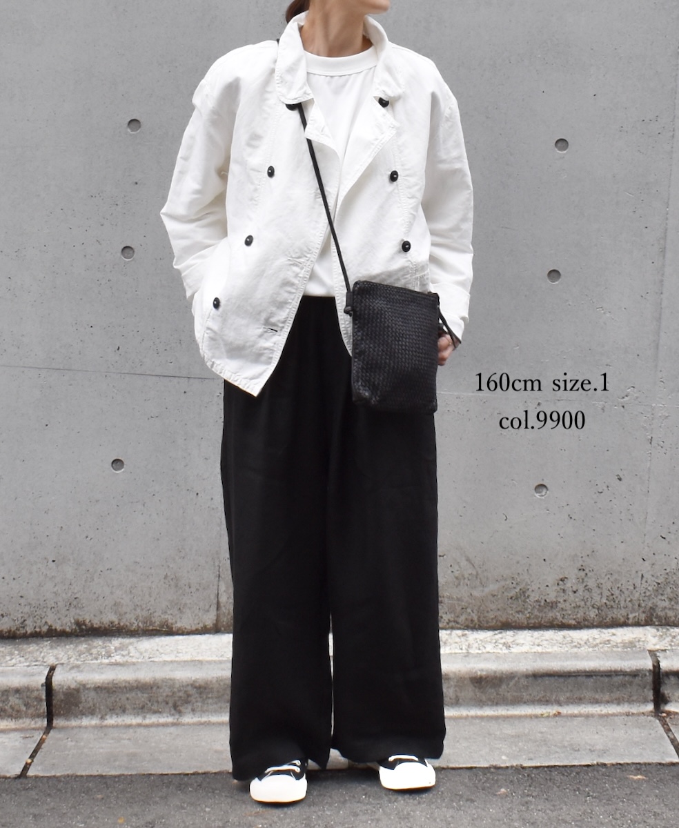 GNMDS2502NLT(パンツ) LINEN TWILL 2TUCK WIDE EASY PANTS│