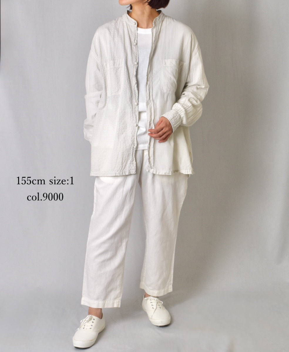 GNMDS2101CL (パンツ) 5.1oz WASHED COTTON / LINEN DENIM EASY TAPERED PANTS