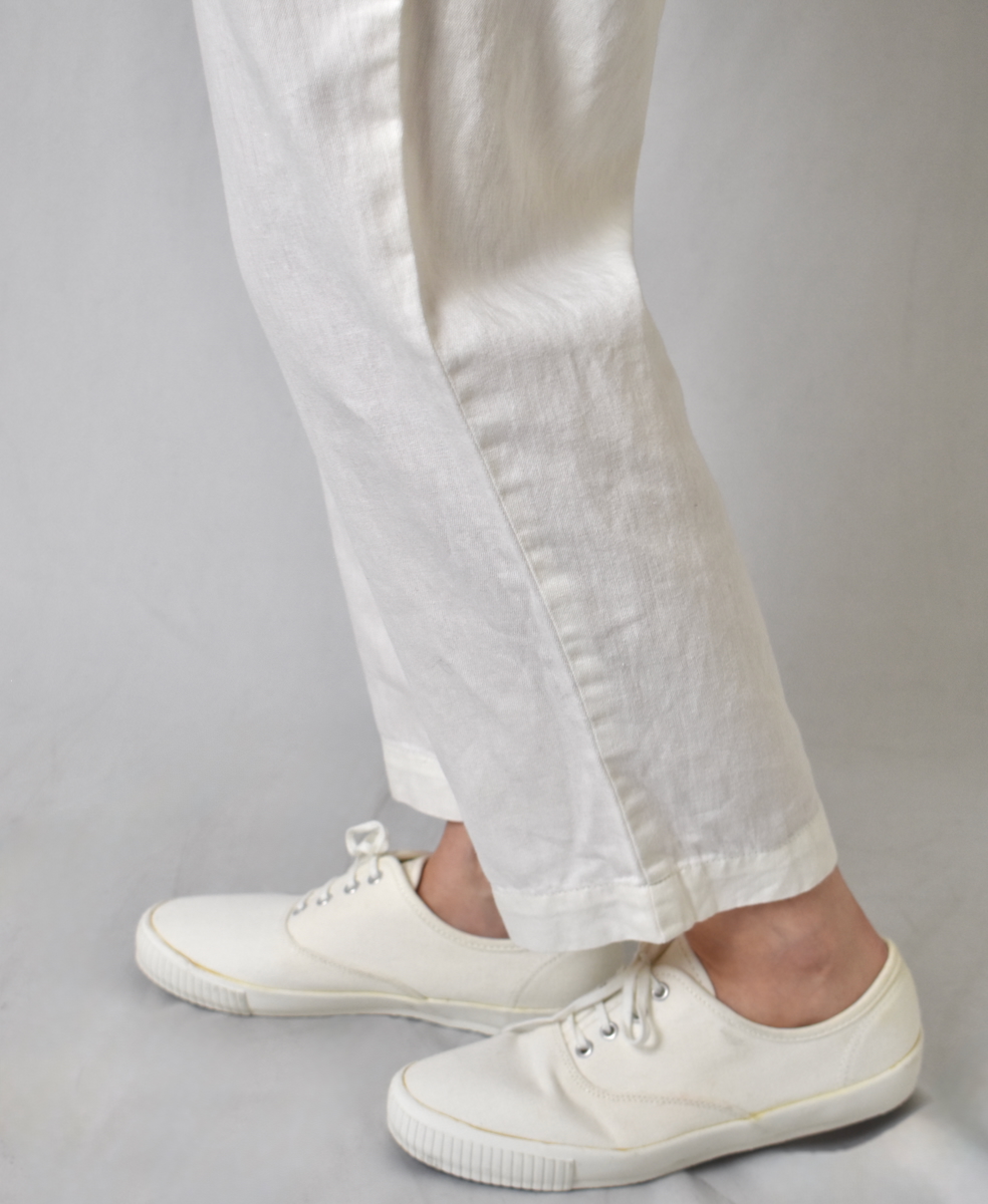 GNMDS2101CL (パンツ) 5.1oz WASHED COTTON / LINEN DENIM EASY TAPERED PANTS