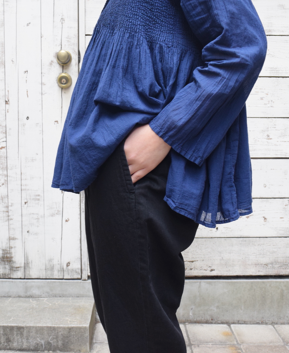 GNMDS2101CL (パンツ) 5.1oz WASHED COTTON / LINEN DENIM EASY TAPERED PANTS