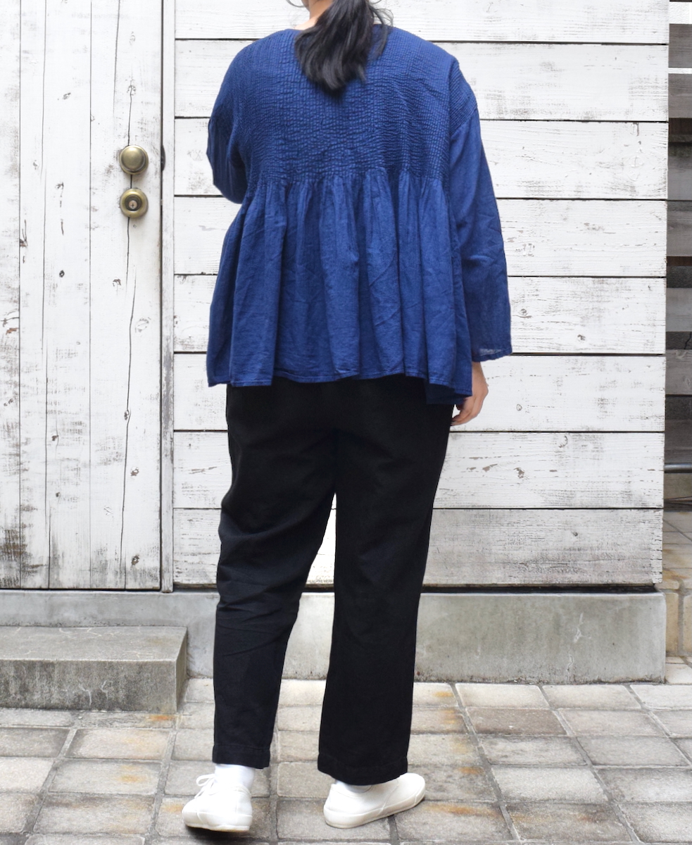 GNMDS2101CL (パンツ) 5.1oz WASHED COTTON / LINEN DENIM EASY TAPERED PANTS