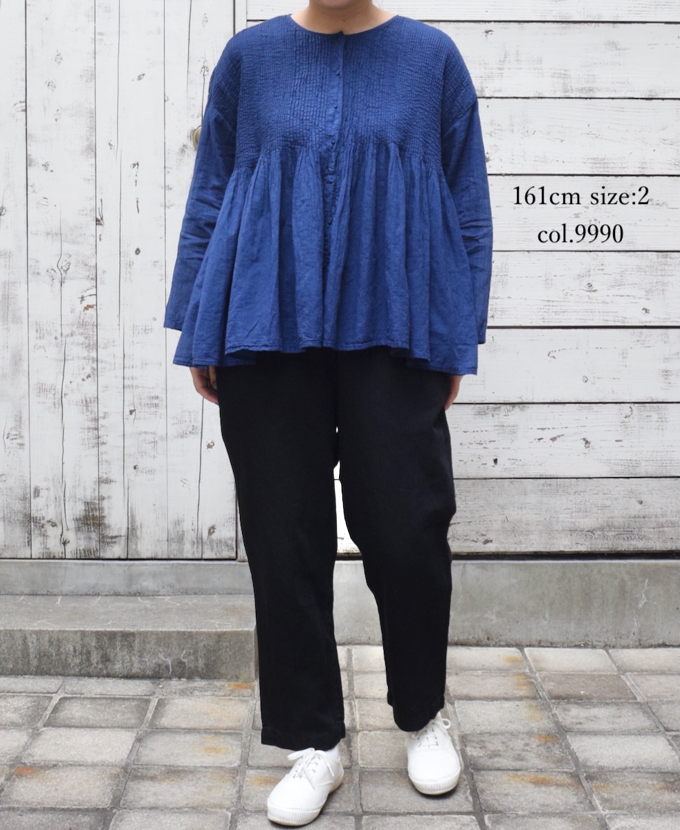 GNMDS2101CL (パンツ) 5.1oz WASHED COTTON / LINEN DENIM EASY TAPERED PANTS