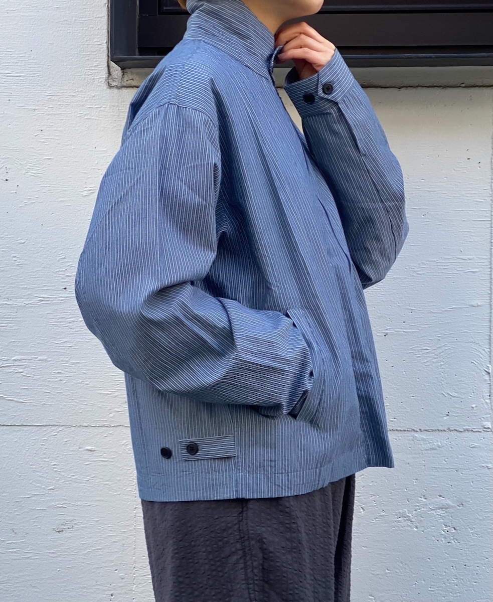NVL2521(ジャケット) POPLIN STRIPE DRIZZLER JACKET