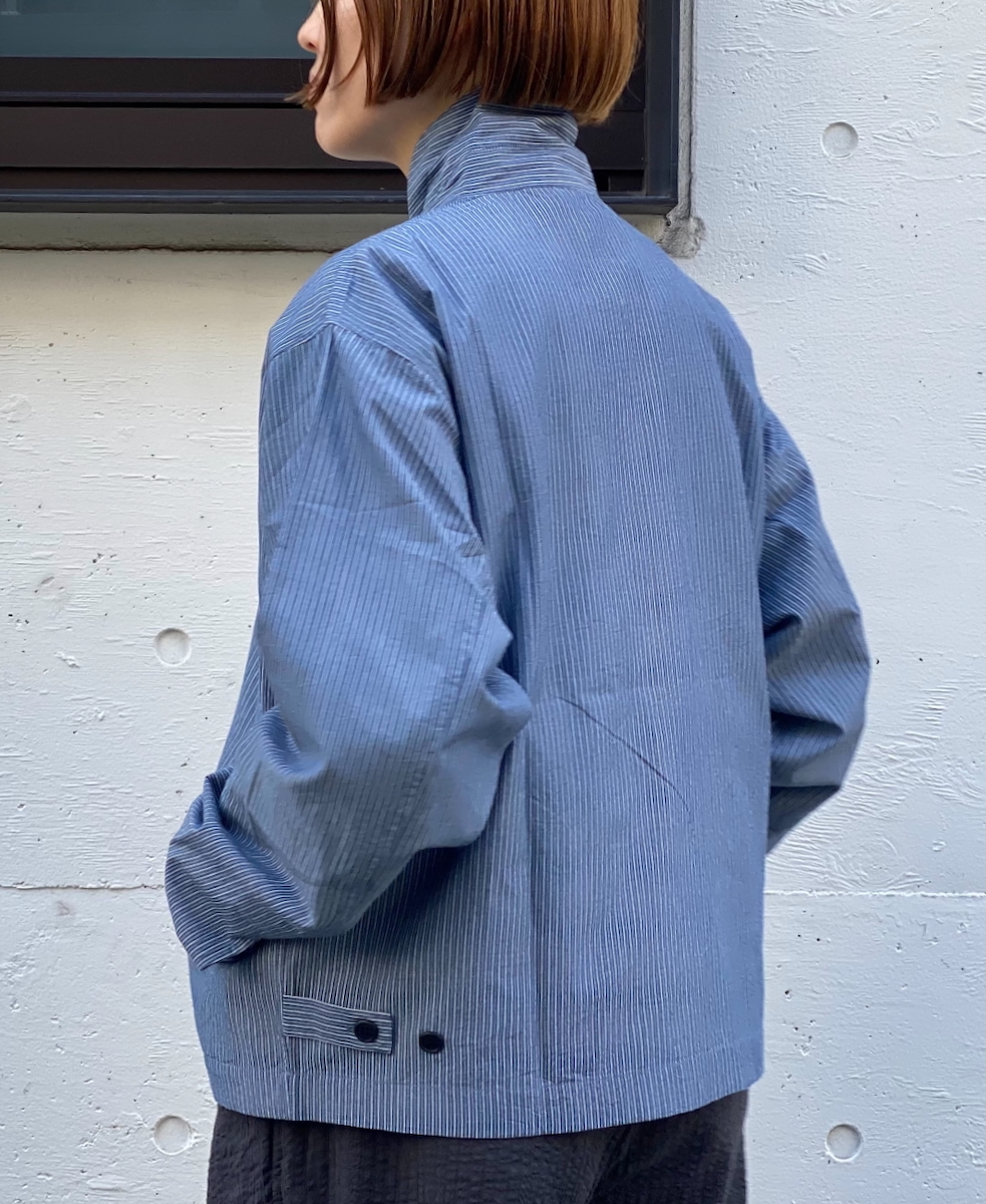 NVL2521(ジャケット) POPLIN STRIPE DRIZZLER JACKET