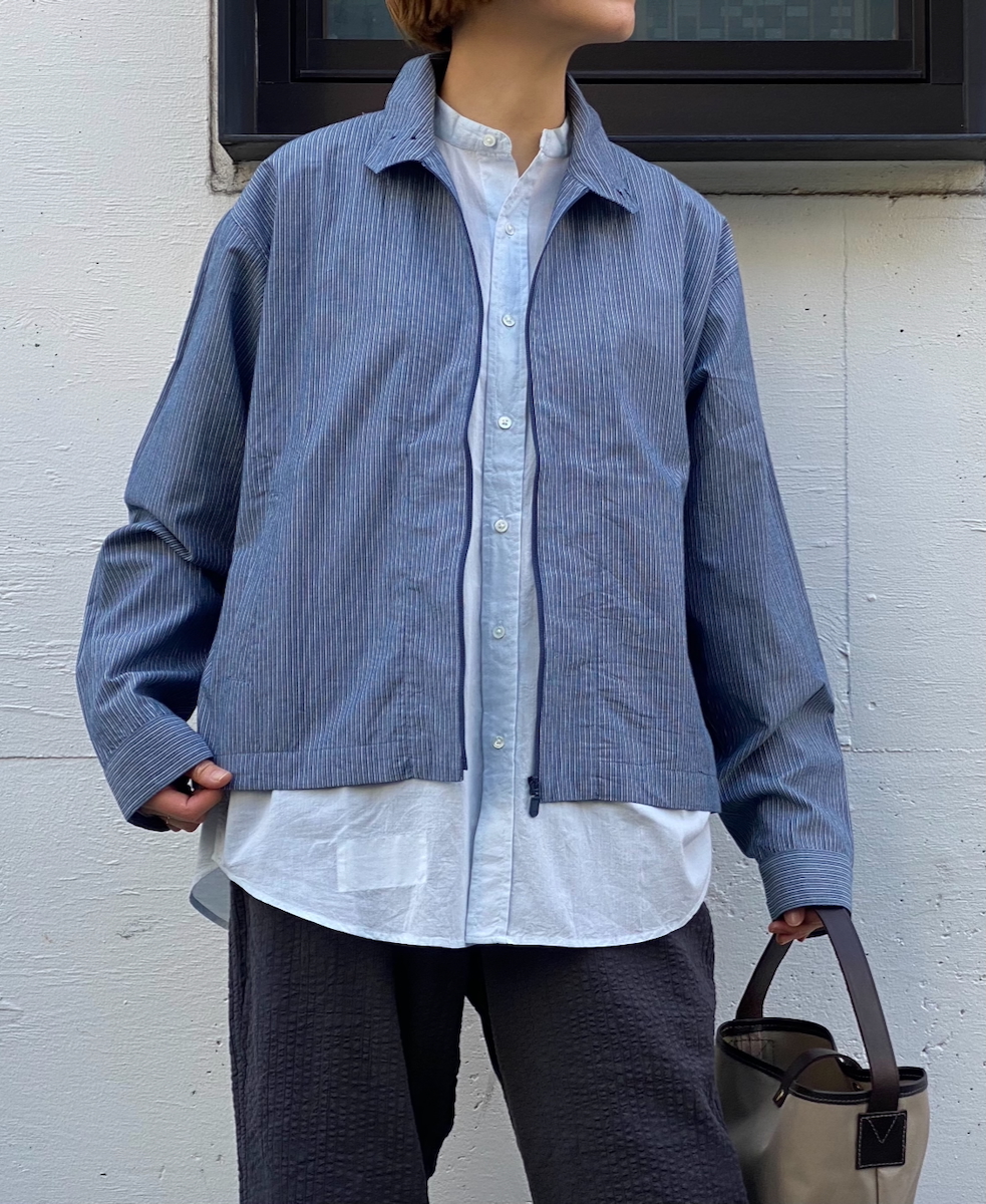 NVL2521(ジャケット) POPLIN STRIPE DRIZZLER JACKET