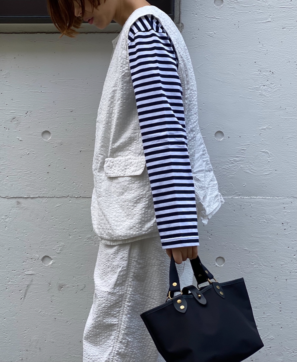 NBL1701N NARROW  STRIPE L/SL BASQUE SHIRT