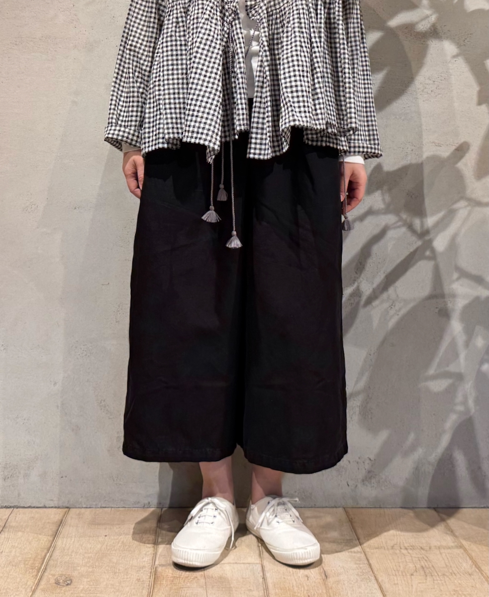 GNMDS2062CL (パンツ) 5.1oz WASHED COTTON / LINEN DENIM WIDE EASY PANTS