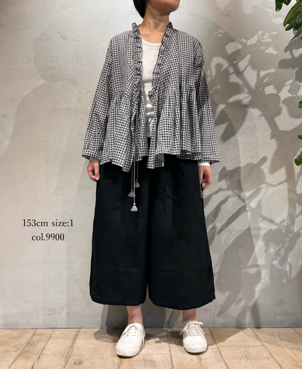 GNMDS2062CL (パンツ) 5.1oz WASHED COTTON / LINEN DENIM WIDE EASY PANTS