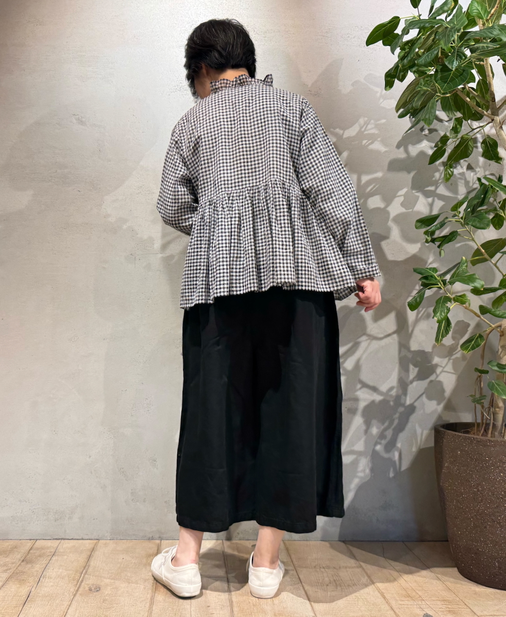 GNMDS2062CL (パンツ) 5.1oz WASHED COTTON / LINEN DENIM WIDE EASY PANTS
