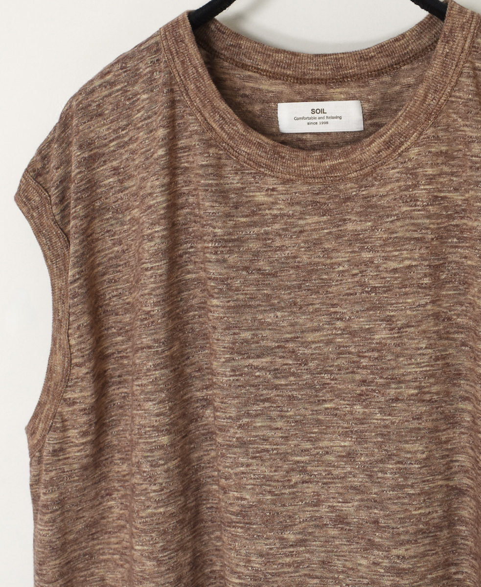 GNSL24043 (Tシャツ) SLUB VINTAGE CREW-NECK FRENCH/SL LONG SHIRT