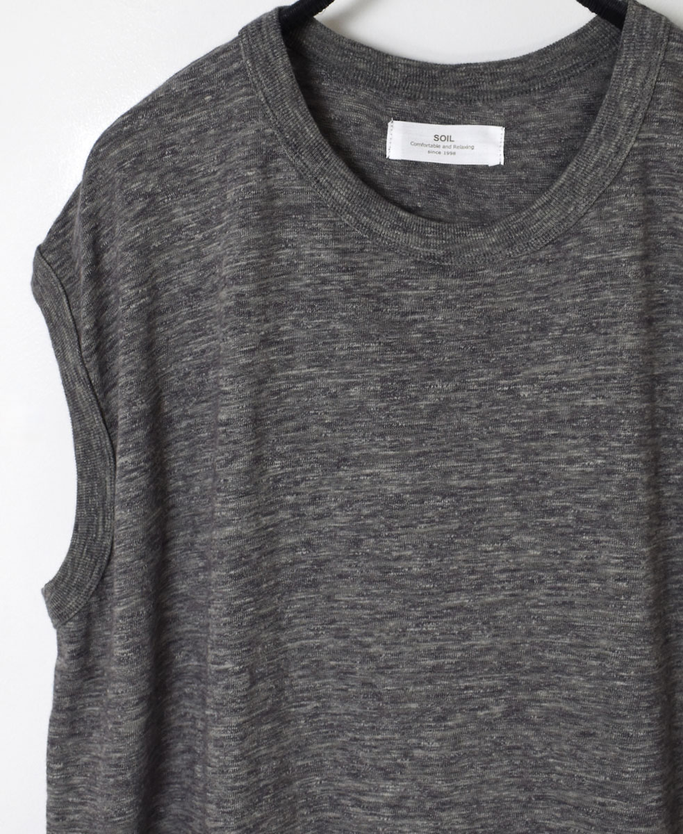 GNSL24043 (Tシャツ) SLUB VINTAGE CREW-NECK FRENCH/SL LONG SHIRT