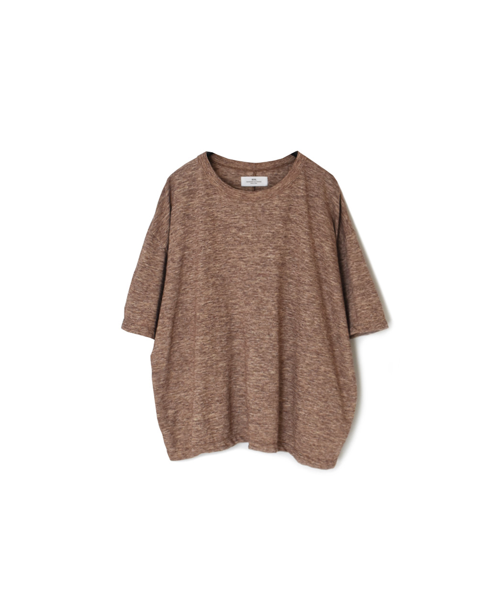 GNSL24041 (Tシャツ) SLUB VINTAGE CREW-NECK BACKSIDE SLIT T-SHIRT