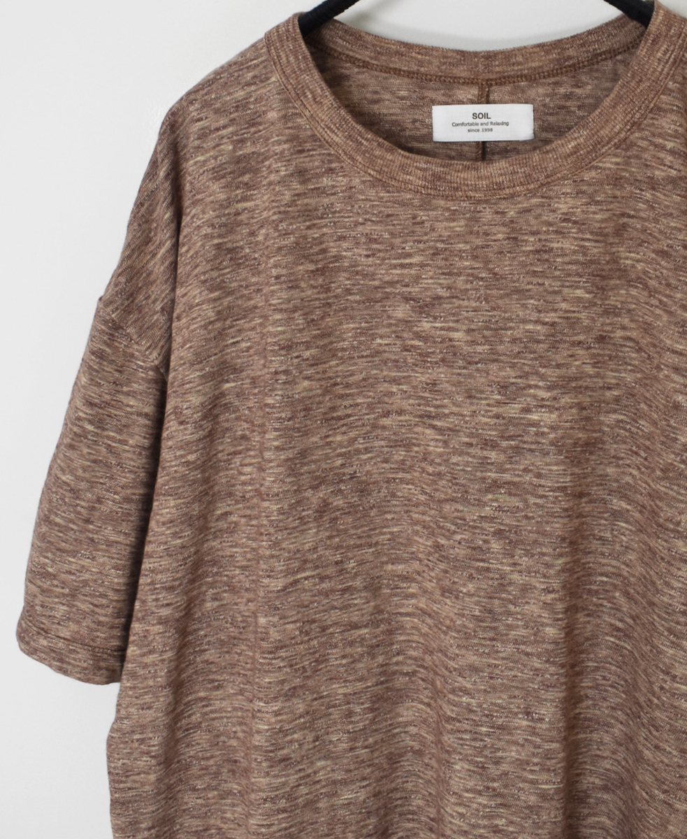 GNSL24041 (Tシャツ) SLUB VINTAGE CREW-NECK BACKSIDE SLIT T-SHIRT