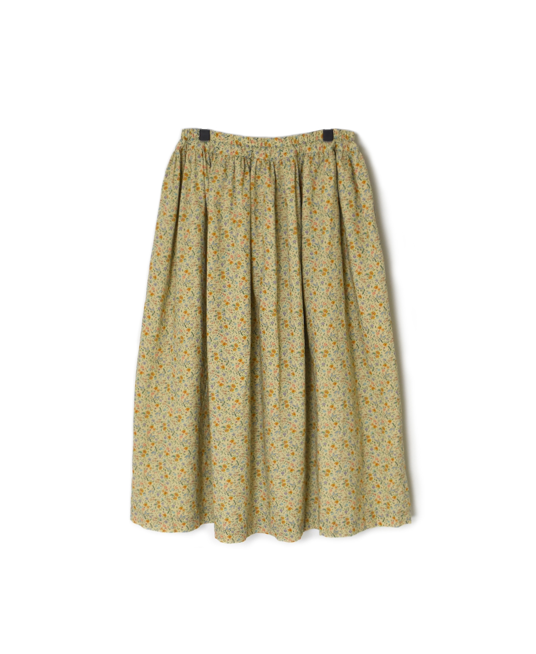 INAM2515FD(スカート) COTTON FLOWER PRINT GATHERED EASY SKIRT WITH LINING