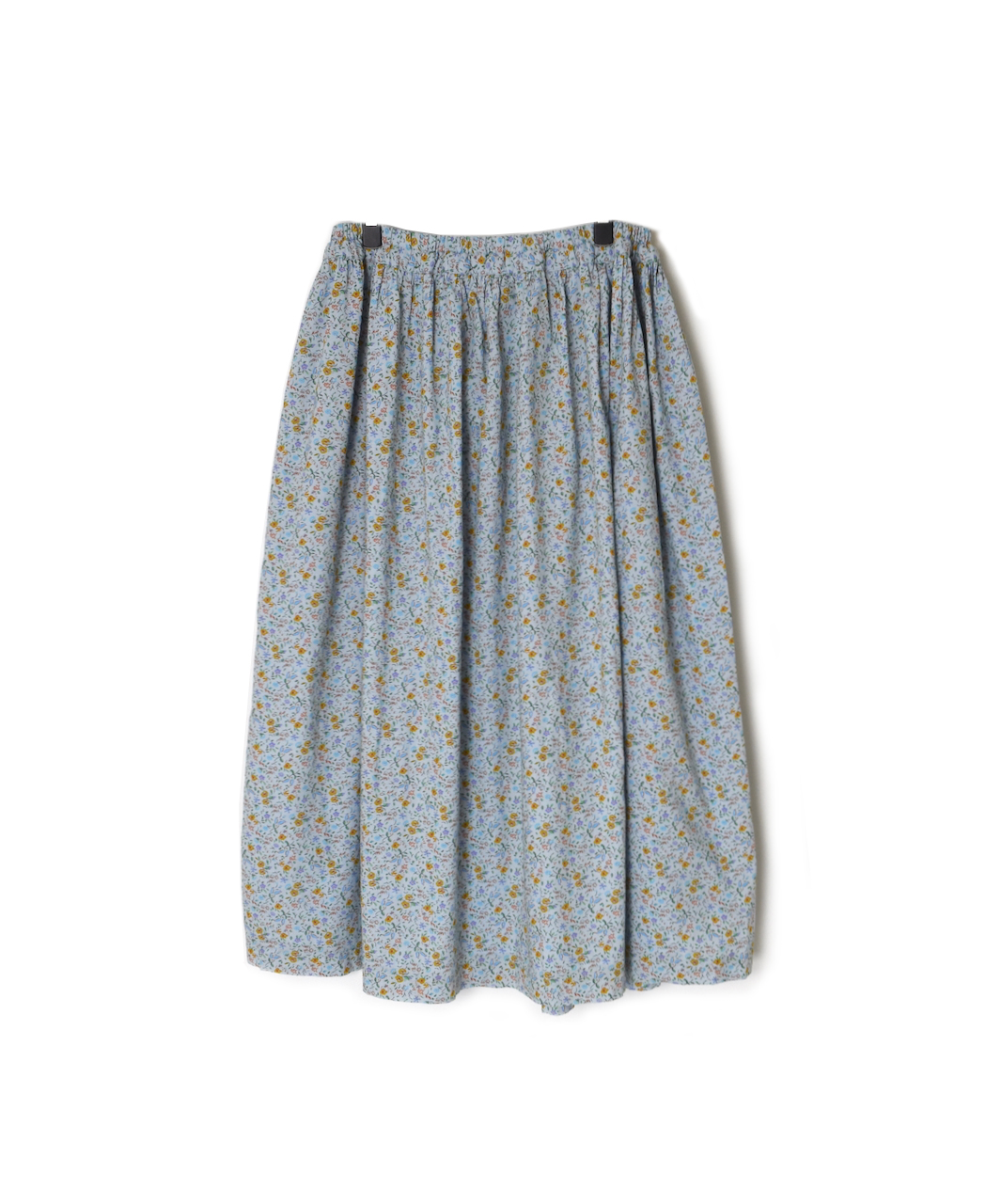 INAM2515FD(スカート) COTTON FLOWER PRINT GATHERED EASY SKIRT WITH LINING