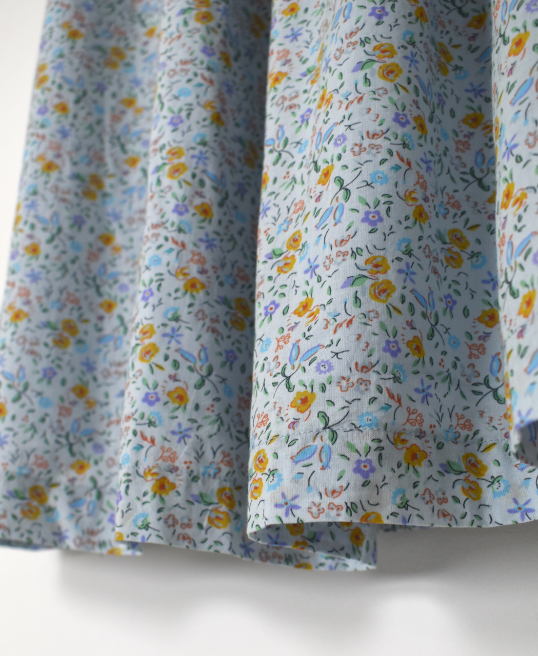 INAM2515FD(スカート) COTTON FLOWER PRINT GATHERED EASY SKIRT WITH LINING