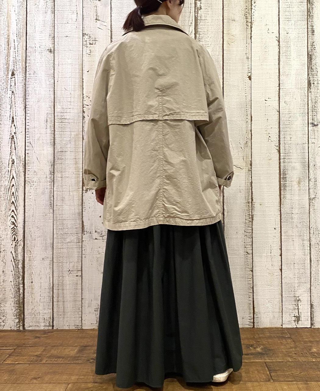 NHT2352TC (コート) LIGHT WEIGHT COTTON OVERDYE BALMACAAN SHORT COAT