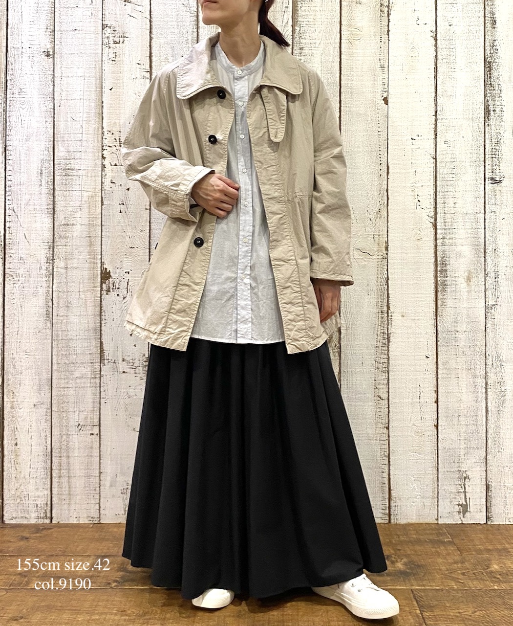 NHT2352TC (コート) LIGHT WEIGHT COTTON OVERDYE BALMACAAN SHORT COAT