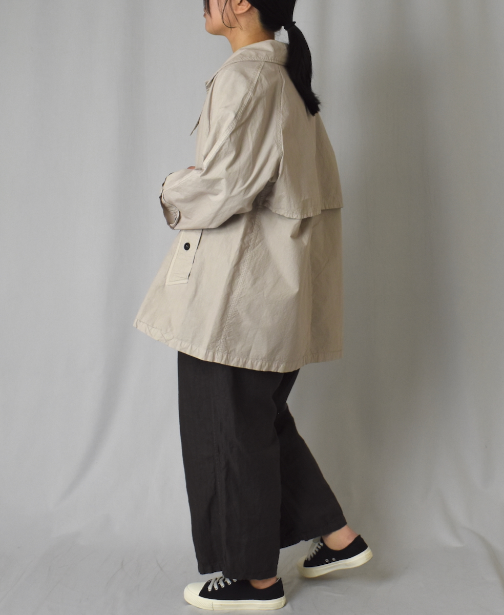 NHT2352TC (コート) LIGHT WEIGHT COTTON OVERDYE BALMACAAN SHORT COAT