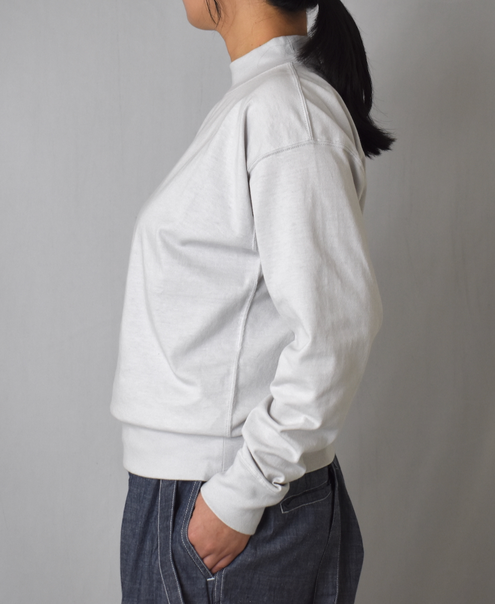 GNAM2401 (Tシャツ) SINGLE JERSEY MOCK-NECK LONG SLEEVE T-SHIRT
