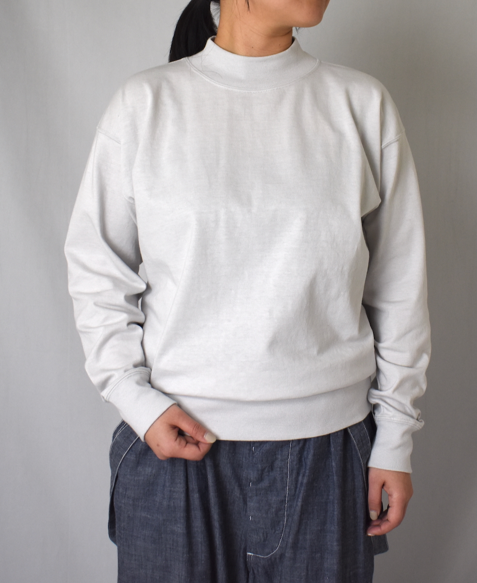 GNAM2401 (Tシャツ) SINGLE JERSEY MOCK-NECK LONG SLEEVE T-SHIRT