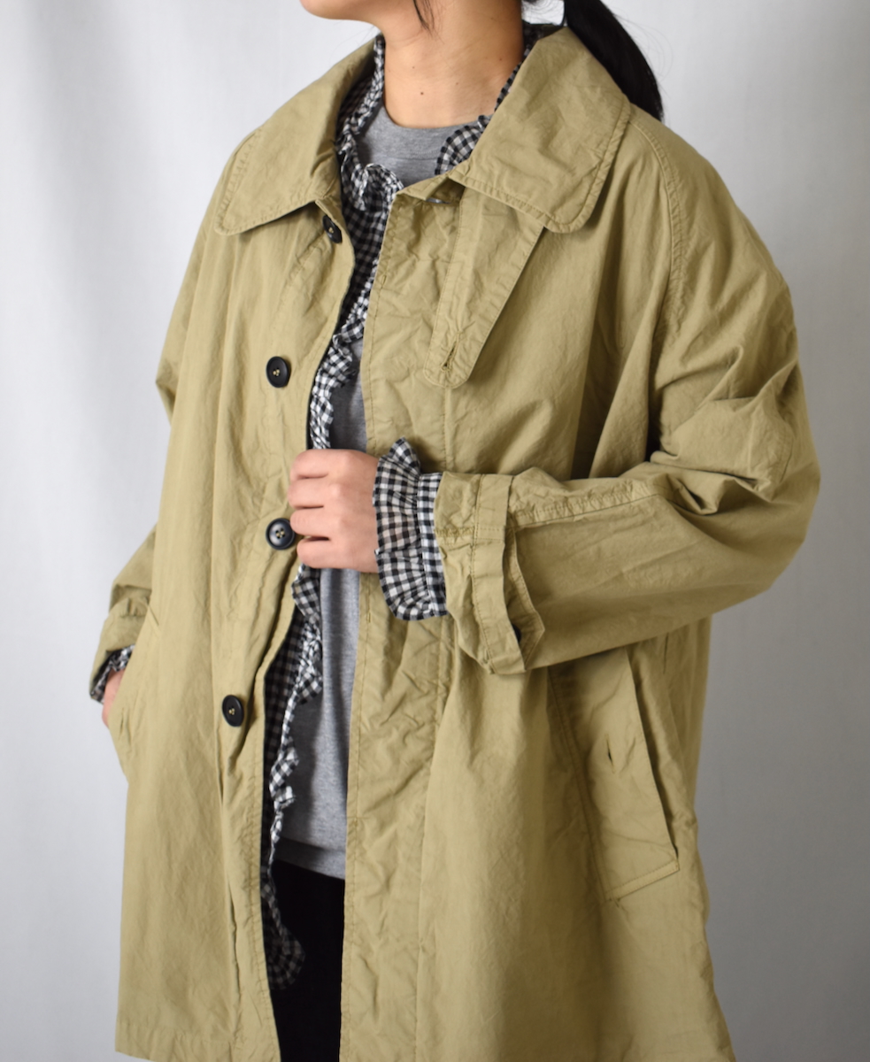 NHT2352TC (コート) LIGHT WEIGHT COTTON OVERDYE BALMACAAN SHORT COAT