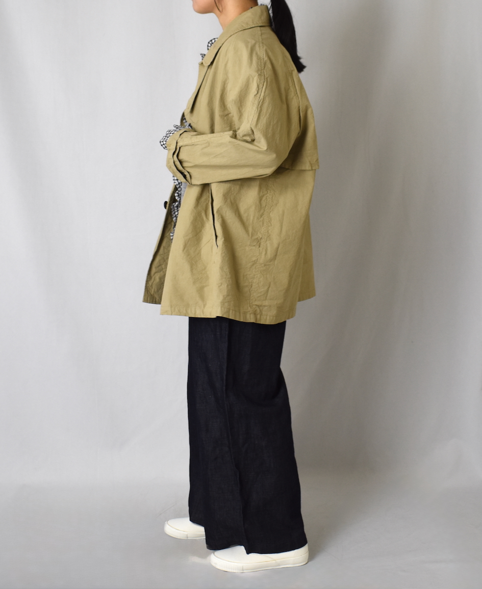 NHT2352TC (コート) LIGHT WEIGHT COTTON OVERDYE BALMACAAN SHORT COAT