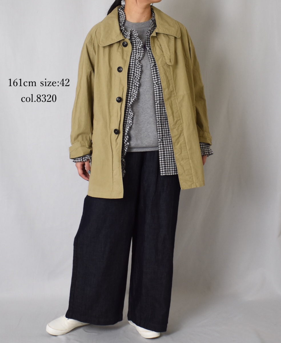 NHT2352TC (コート) LIGHT WEIGHT COTTON OVERDYE BALMACAAN SHORT COAT
