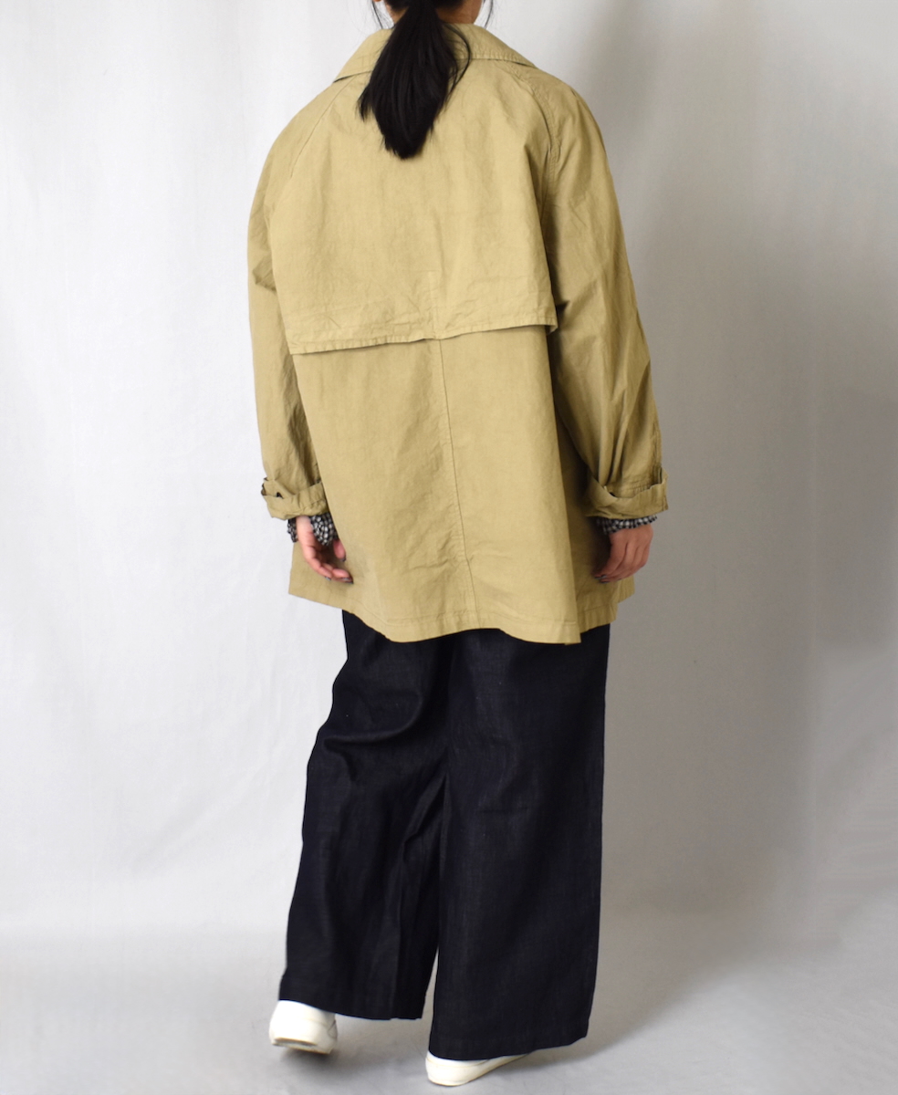 NHT2352TC (コート) LIGHT WEIGHT COTTON OVERDYE BALMACAAN SHORT COAT