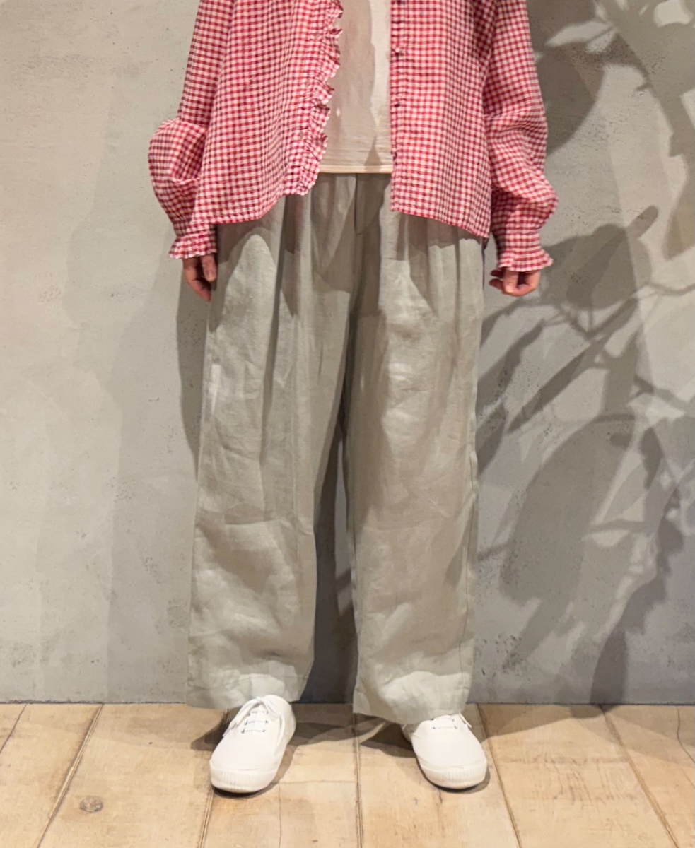 GNMDS2501NLT(パンツ) LINEN TWILL 2TUCK TAPERED EASY PANTS