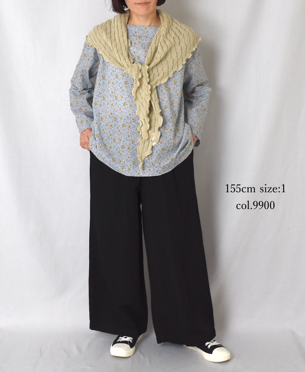 GNMDS2102CL (パンツ) 5.1oz WASHED COTTON / LINEN DENIM EASY WIDE PANTS