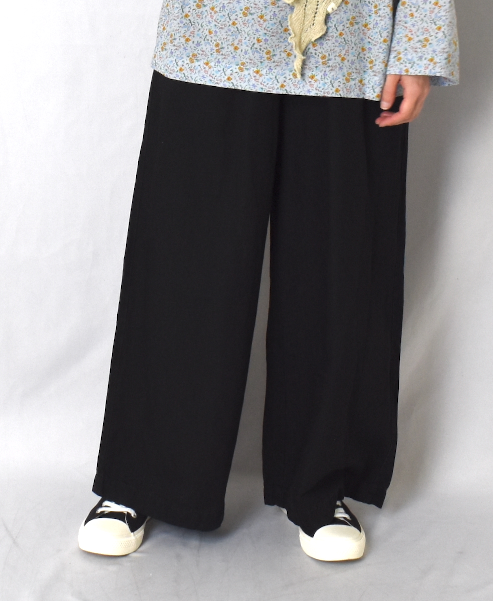 GNMDS2102CL (パンツ) 5.1oz WASHED COTTON / LINEN DENIM EASY WIDE PANTS