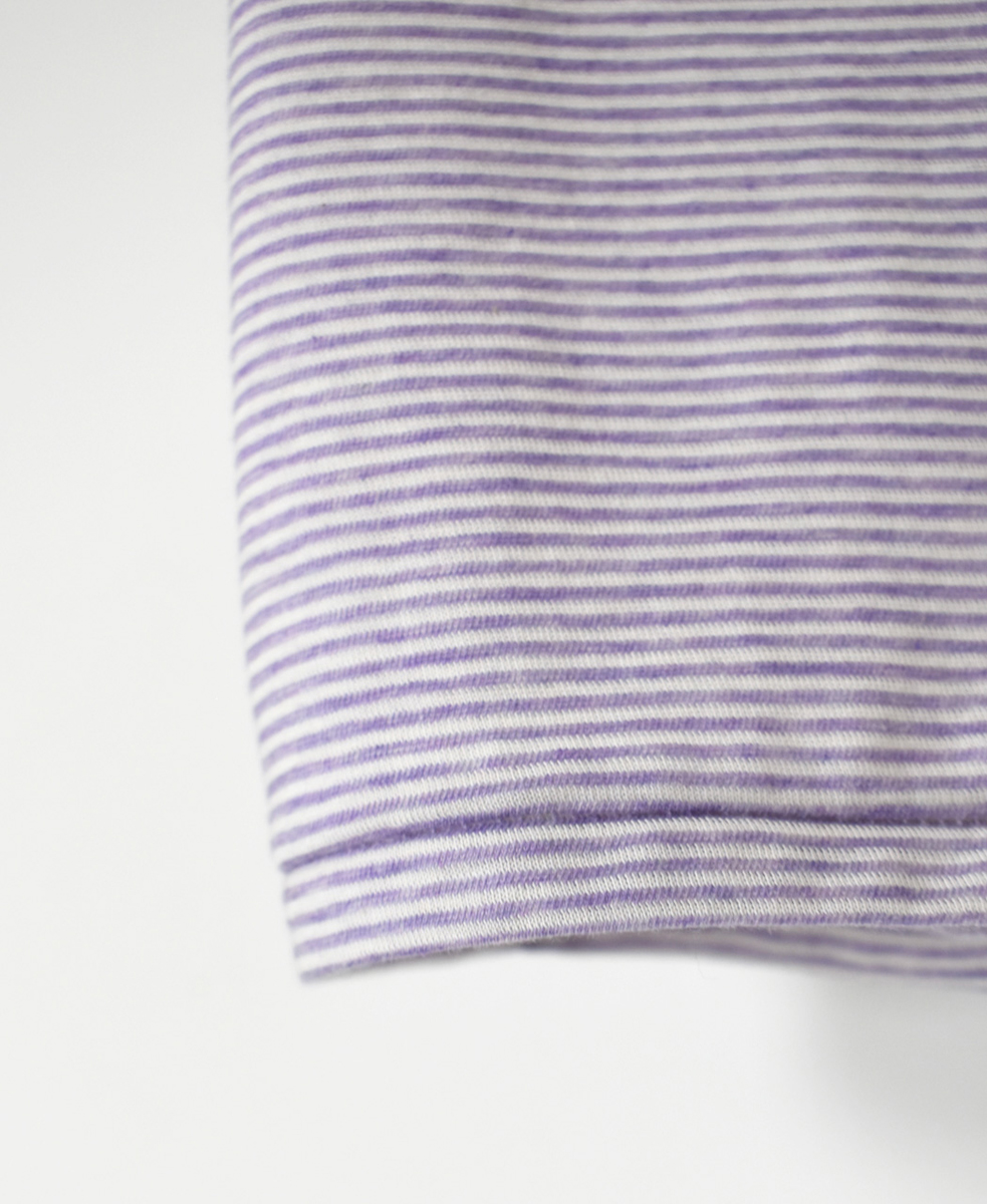 GNMDS24012(ノースリーブ) 40/1SZ SINGLE JERSEY STRIPE U-NECK 2WAY TANK TOP