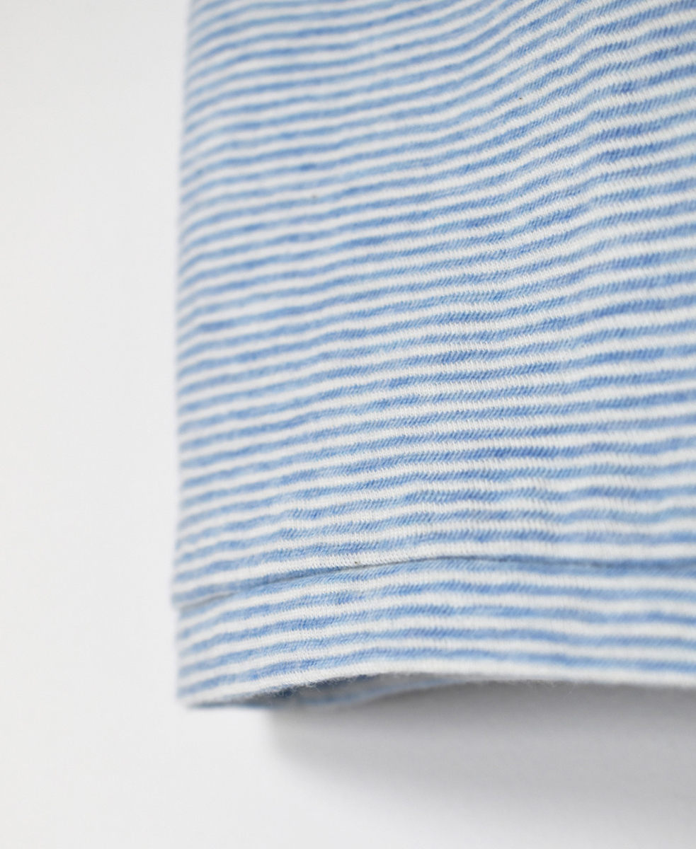GNMDS24012(ノースリーブ) 40/1SZ SINGLE JERSEY STRIPE U-NECK 2WAY TANK TOP