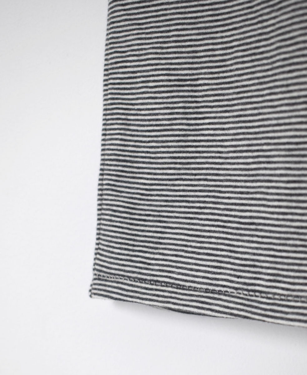 GNMDS24012(ノースリーブ) 40/1SZ SINGLE JERSEY STRIPE U-NECK 2WAY TANK TOP