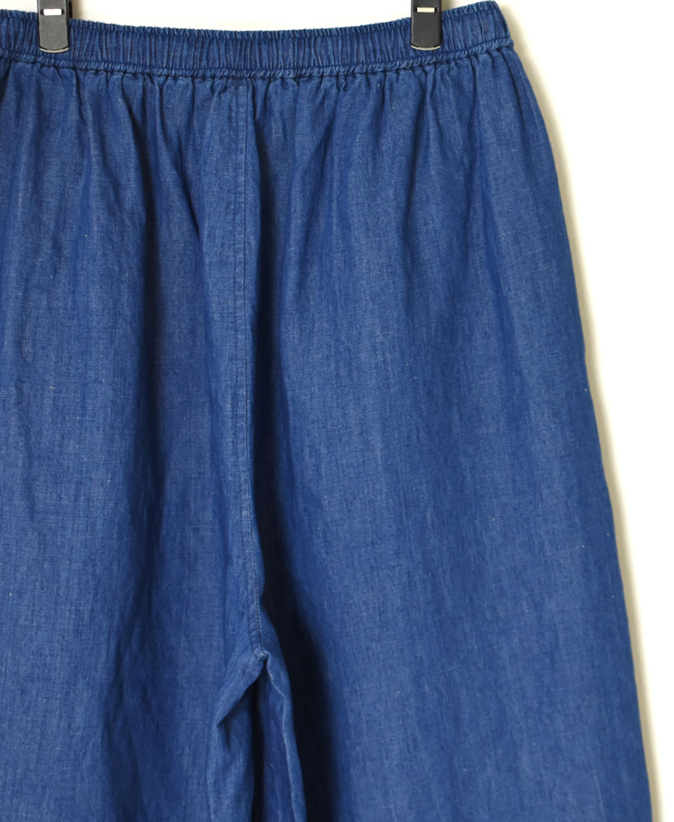 GNMDS2062CL (パンツ) 5.1oz WASHED COTTON / LINEN DENIM WIDE EASY PANTS