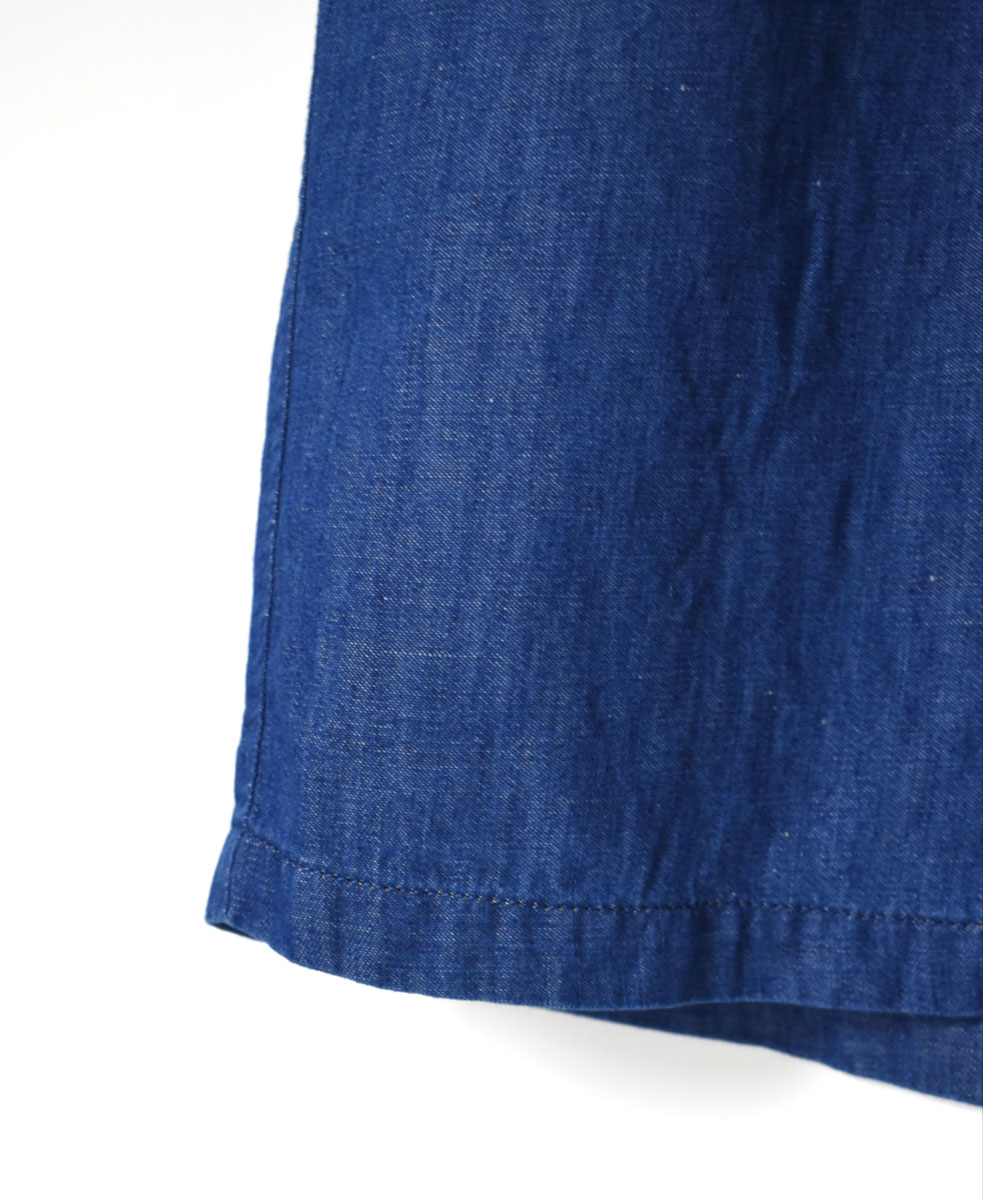 GNMDS2062CL (パンツ) 5.1oz WASHED COTTON / LINEN DENIM WIDE EASY PANTS