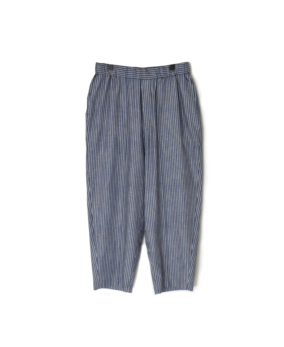 GNSL25010(パンツ) INDIGO TWILL STRIPE EASY TAPERED PANTS