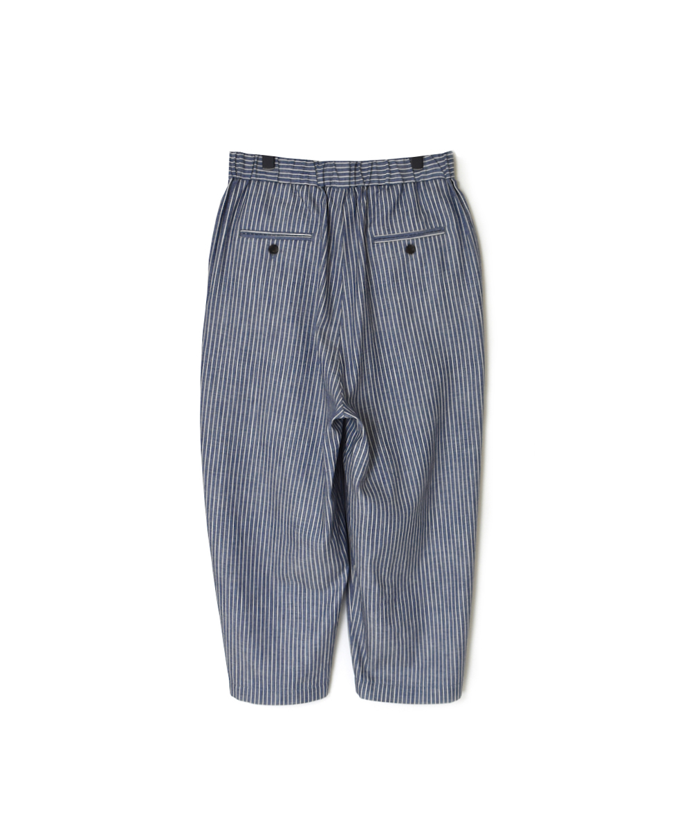 GNSL25010(パンツ) INDIGO TWILL STRIPE EASY TAPERED PANTS