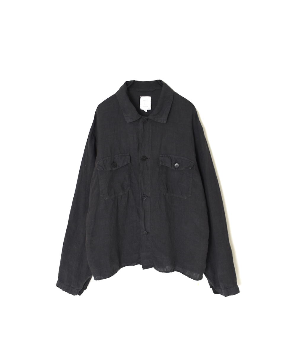 IMDSH2531LPD(ジャケット) 60s LINEN PLAIN(OVERDYE) WORK JACKET