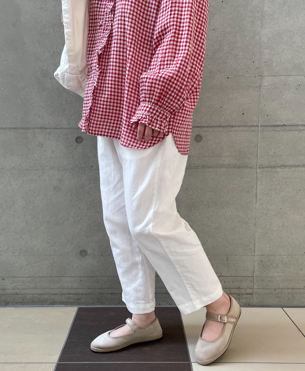 GNMDS2101CL (パンツ) 5.1oz WASHED COTTON / LINEN DENIM EASY TAPERED PANTS