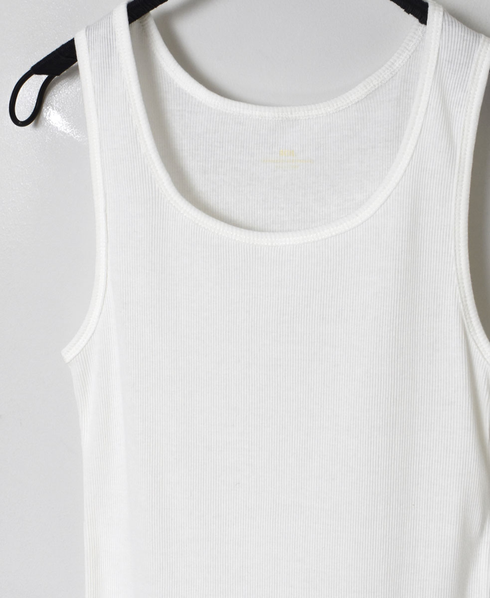 GNSL24031(タンクトップ) 40/1 TELECO U-NECK TANK TOP