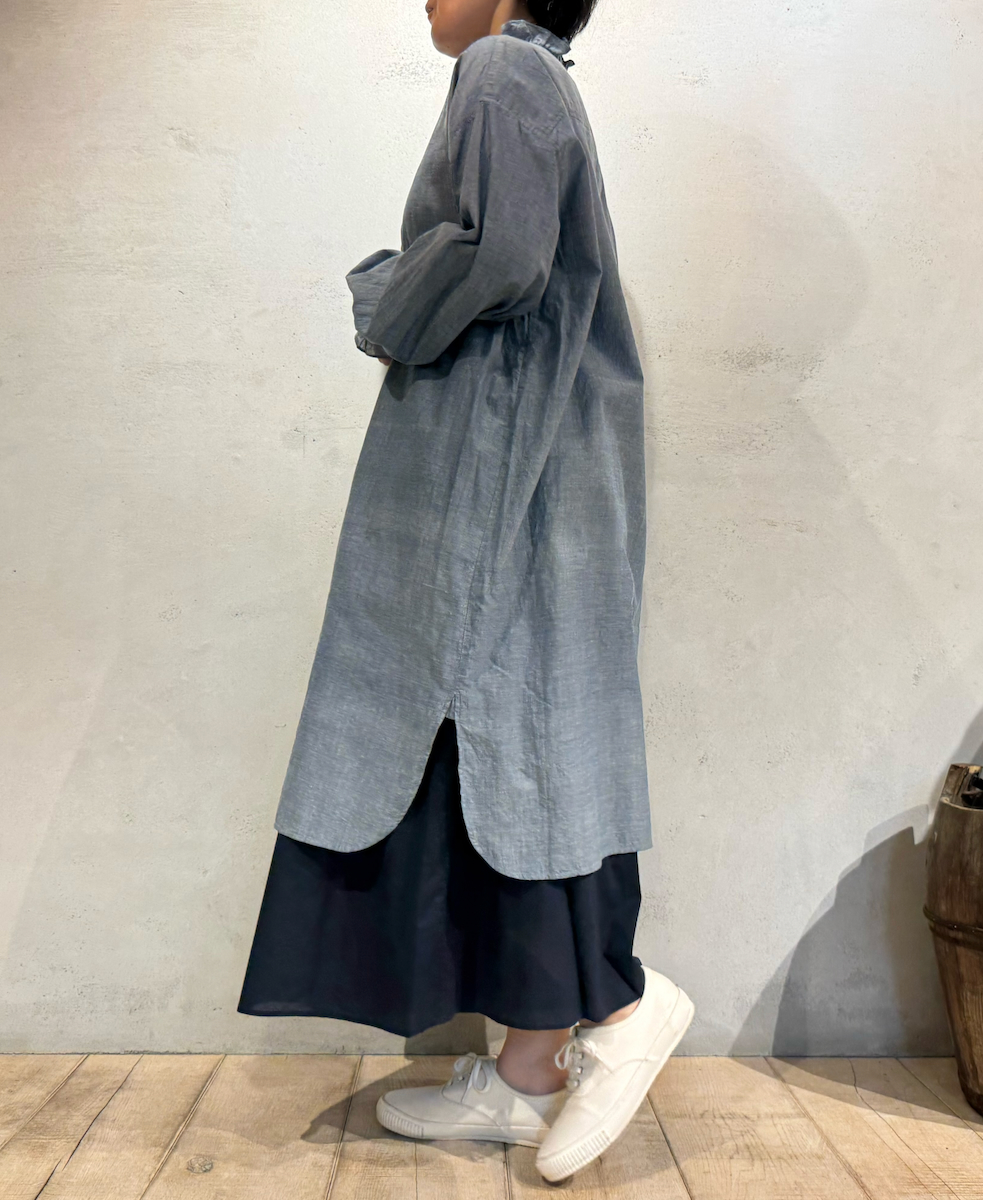 NMDS25205(キュロット) 60s ORGANIC CAMBRIC GATHERED CULOTTES