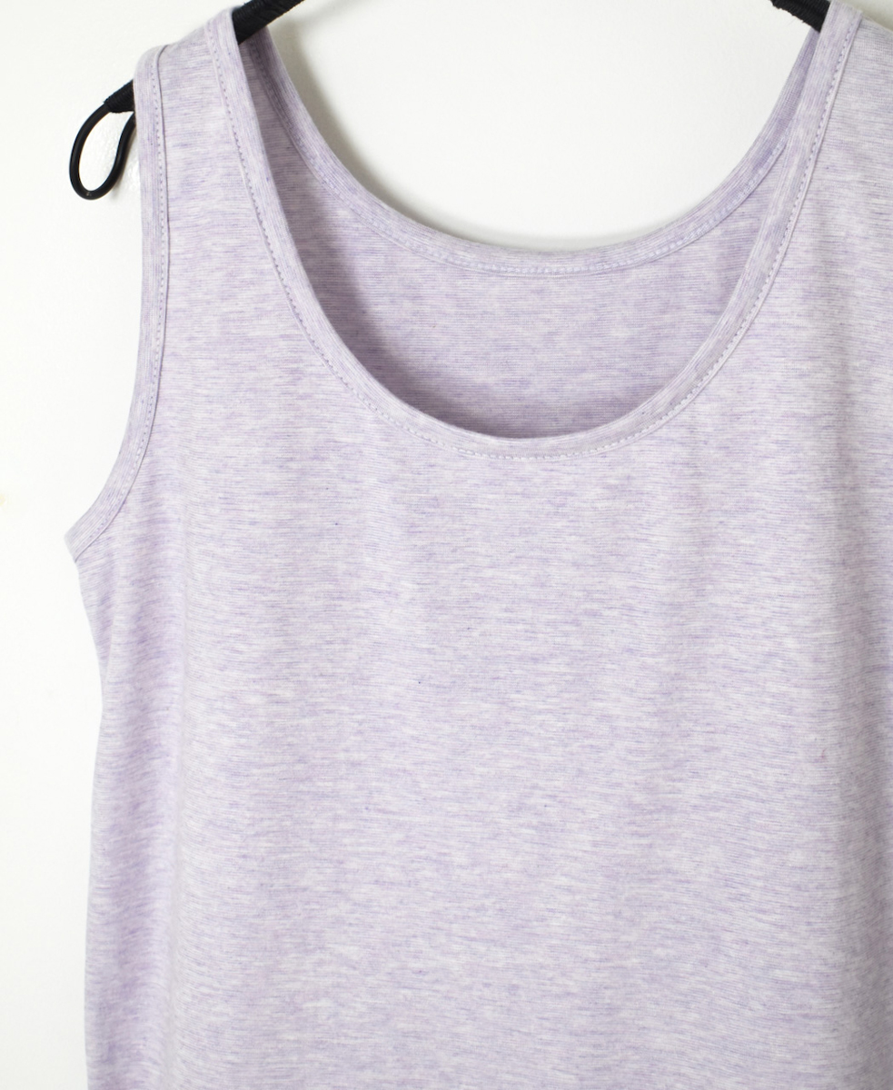 GNMDS24002(タンクトップ) 40/1SZ SINGLE JERSEY U-NECK 2WAY TANK TOP