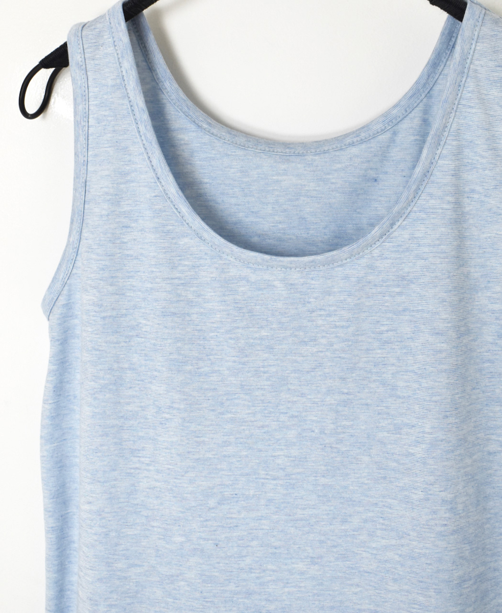 GNMDS24002(タンクトップ) 40/1SZ SINGLE JERSEY U-NECK 2WAY TANK TOP