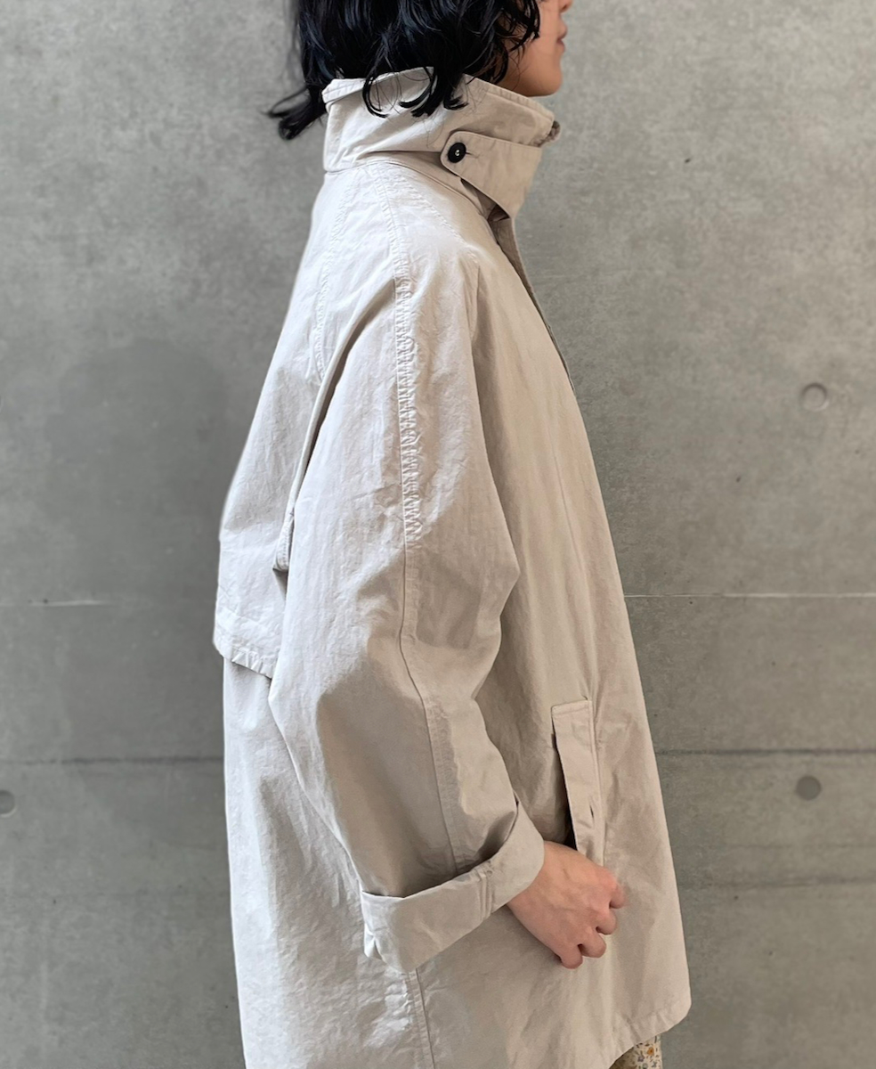 NHT2352TC (コート) LIGHT WEIGHT COTTON OVERDYE BALMACAAN SHORT COAT