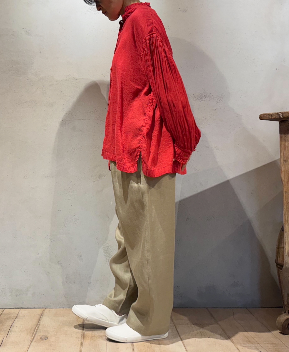 GNMDS2501NLT(パンツ) LINEN TWILL 2TUCK TAPERED EASY PANTS