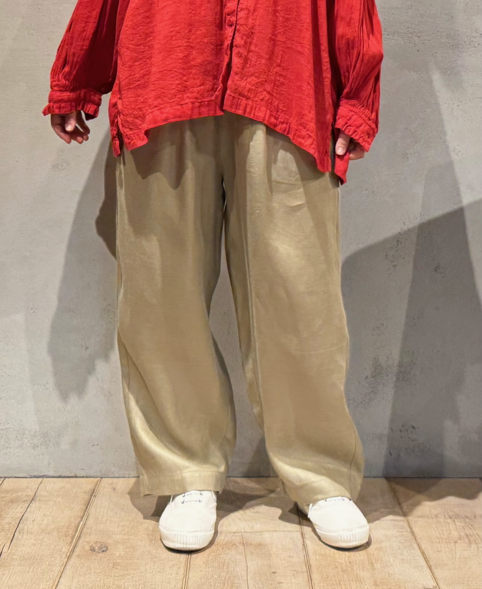 GNMDS2501NLT(パンツ) LINEN TWILL 2TUCK TAPERED EASY PANTS